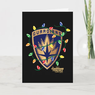 Guardians of the Galaxy Holiday Logo & Lights Card