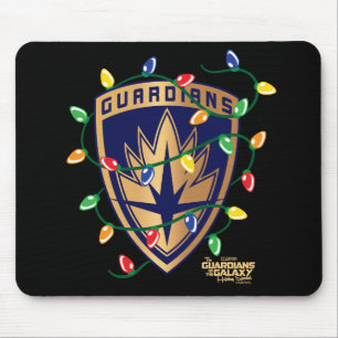 Guardians of the Galaxy Holiday Logo & Lights Mouse Pad