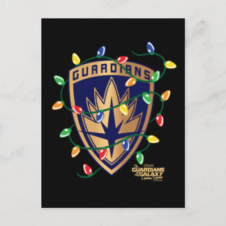 Guardians of the Galaxy Holiday Logo & Lights Postcard