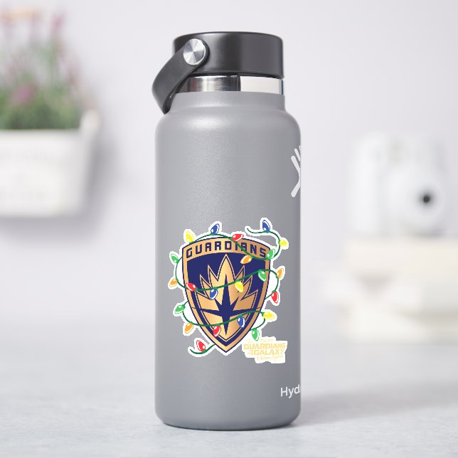 Guardians of the Galaxy Holiday Logo & Lights Sticker (HydroFlask)