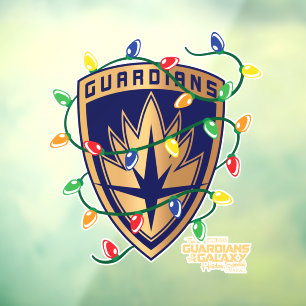 Guardians of the Galaxy Holiday Logo & Lights Window Cling