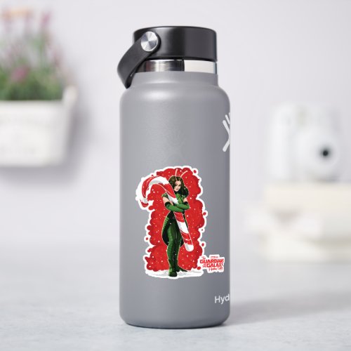 Guardians of the Galaxy Holiday Mantis Candy Cane Sticker