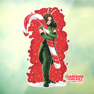 Guardians of the Galaxy Holiday Mantis Candy Cane Window Cling