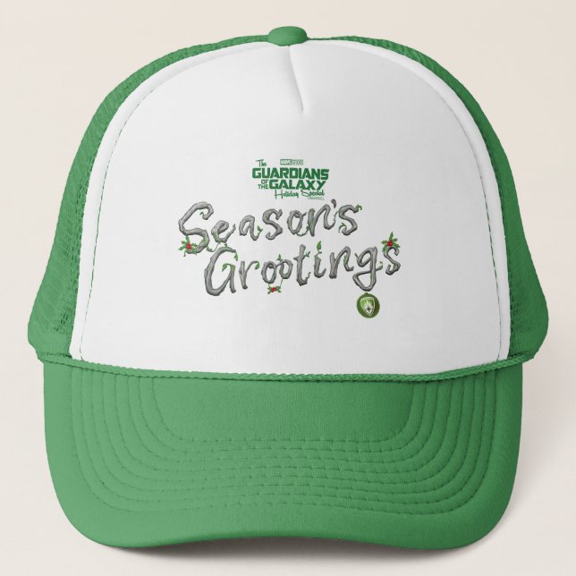 Guardians of the Galaxy Holiday Season's Grootings Trucker Hat (Front)