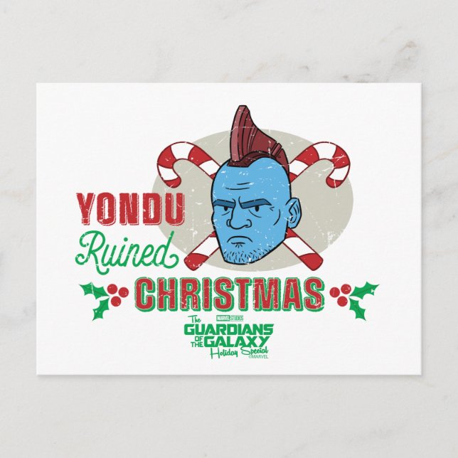 Guardians of the Galaxy Holiday Yondu Graphic Postcard (Front)