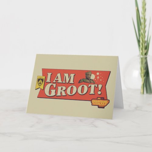 Guardians of the Galaxy I Am Groot Banner Card