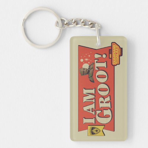 Guardians of the Galaxy I Am Groot Banner Keychain