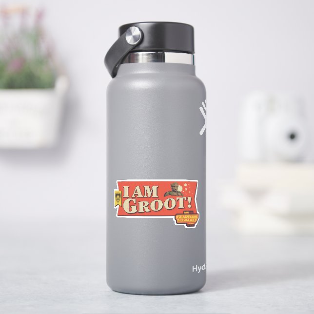 Guardians of the Galaxy "I Am Groot" Banner Sticker (HydroFlask)