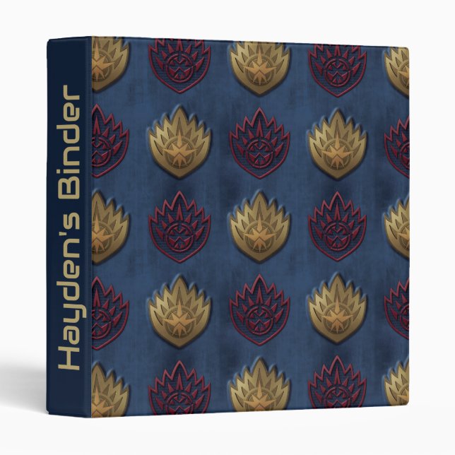 Guardians of the Galaxy Insignia Pattern 3 Ring Binder (Front/Spine)