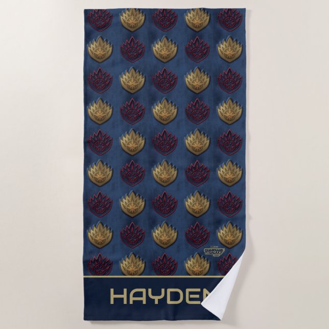 Guardians of the Galaxy Insignia Pattern Beach Towel (Front)