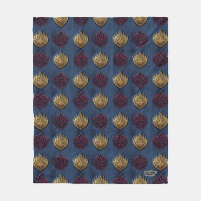 Guardians of the Galaxy Insignia Pattern Fleece Blanket (Front)