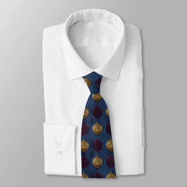 Guardians of the Galaxy Insignia Pattern Neck Tie (Tied)