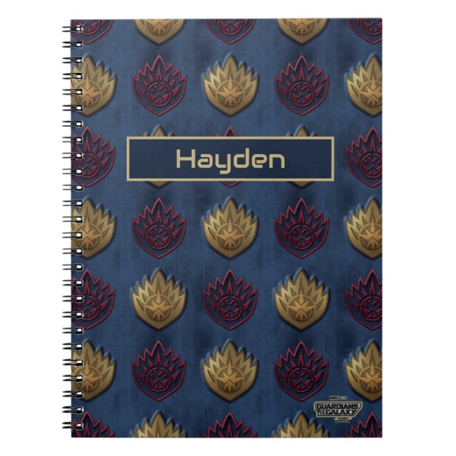 Guardians of the Galaxy Insignia Pattern Notebook (Front)