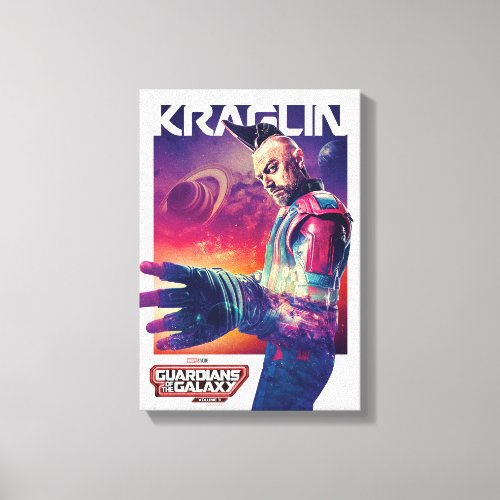 Guardians of the Galaxy Kraglin Character Poster Canvas Print