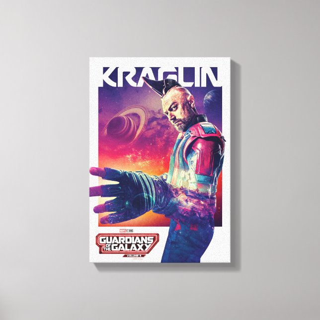 Guardians of the Galaxy Kraglin Character Poster Canvas Print (Front)