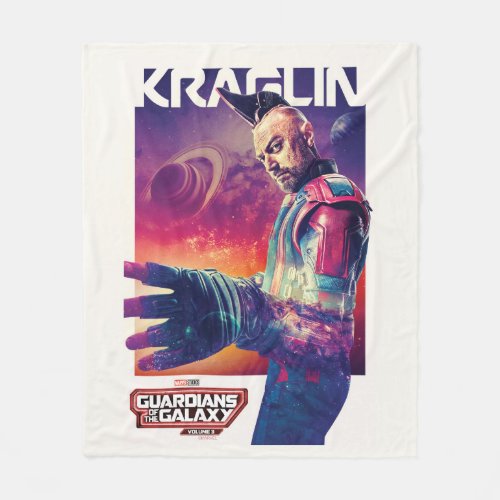 Guardians of the Galaxy Kraglin Character Poster Fleece Blanket