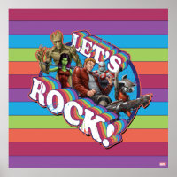 Guardians of the Galaxy | Let's Rock! Poster
