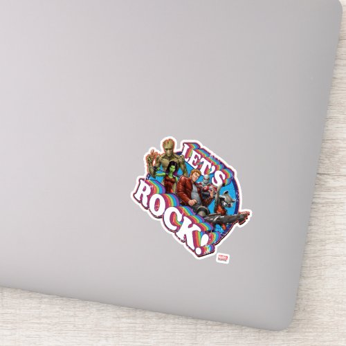 Guardians of the Galaxy  Lets Rock Sticker