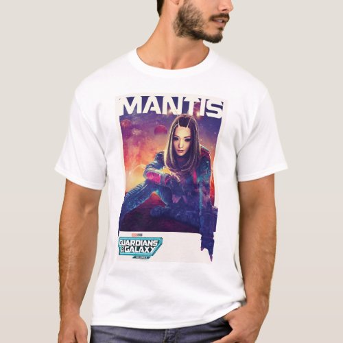 Guardians of the Galaxy Mantis Character Poster T_Shirt