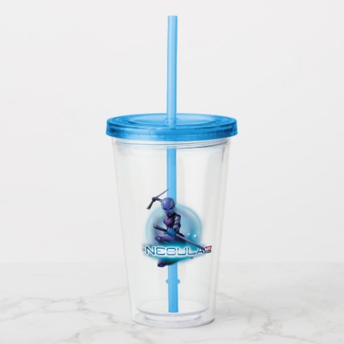 Guardians of the Galaxy  Nebula Character Badge Acrylic Tumbler