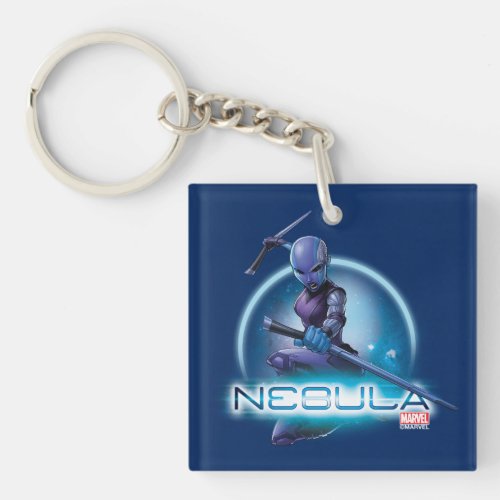 Guardians of the Galaxy  Nebula Character Badge Keychain