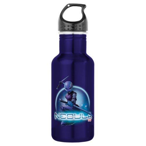 Guardians of the Galaxy  Nebula Character Badge Stainless Steel Water Bottle