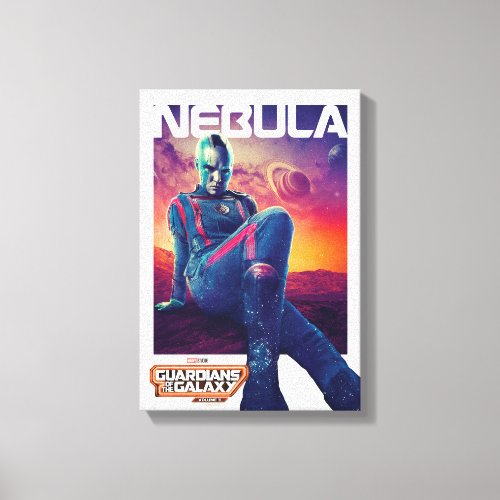 Guardians of the Galaxy Nebula Character Poster Canvas Print