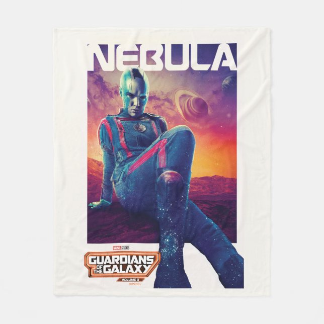 Guardians of the Galaxy Nebula Character Poster Fleece Blanket (Front)