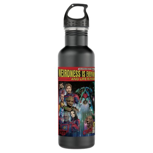 Guardians of the Galaxy Retro Comic Book Homage Stainless Steel Water Bottle