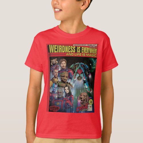 Guardians of the Galaxy Retro Comic Book Homage T_Shirt