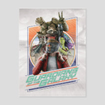 Guardians of the Galaxy | Retro Crew Art Postcard