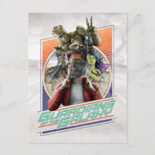 Guardians of the Galaxy   Retro Crew Art Postcard