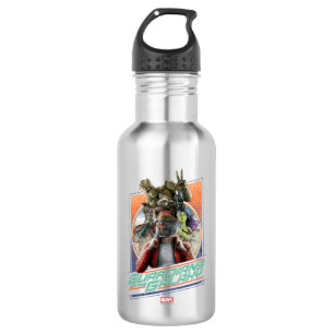 Guardians of the Galaxy   Retro Crew Art Stainless Steel Water Bottle