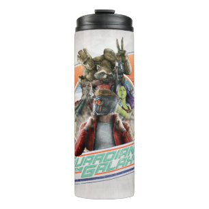 Guardians of the Galaxy   Retro Crew Art Thermal Tumbler