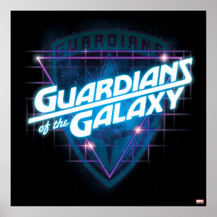 Guardians of the Galaxy Retro Logo Poster