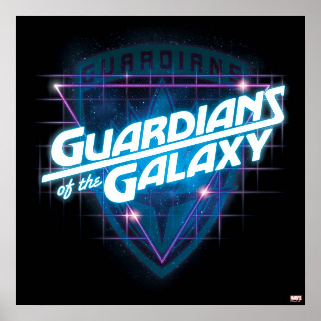 Guardians of the Galaxy | Retro Logo Poster (Front)