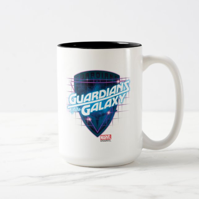 Guardians of the Galaxy | Retro Logo Two-Tone Coffee Mug (Right)