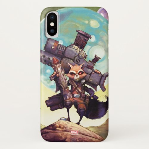 Guardians of the Galaxy  Rocket Armed  Ready iPhone X Case