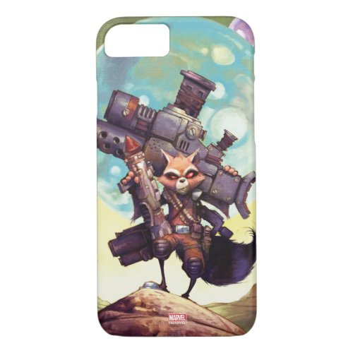 Guardians of the Galaxy  Rocket Armed  Ready iPhone 87 Case