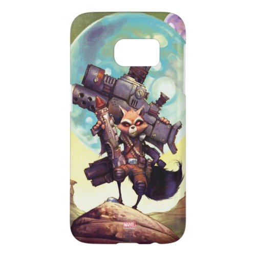 Guardians of the Galaxy  Rocket Armed  Ready Samsung Galaxy S7 Case