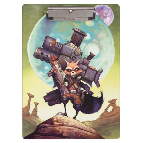 Guardians of the Galaxy  Rocket Armed  Ready Clipboard