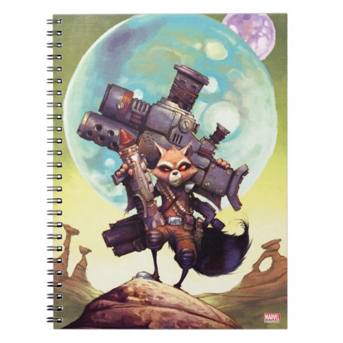 Guardians of the Galaxy  Rocket Armed  Ready Notebook