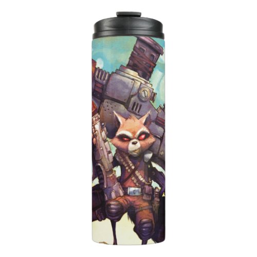 Guardians of the Galaxy  Rocket Armed  Ready Thermal Tumbler