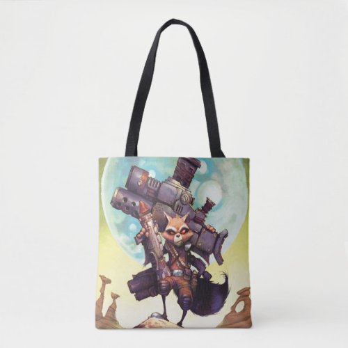 Guardians of the Galaxy  Rocket Armed  Ready Tote Bag