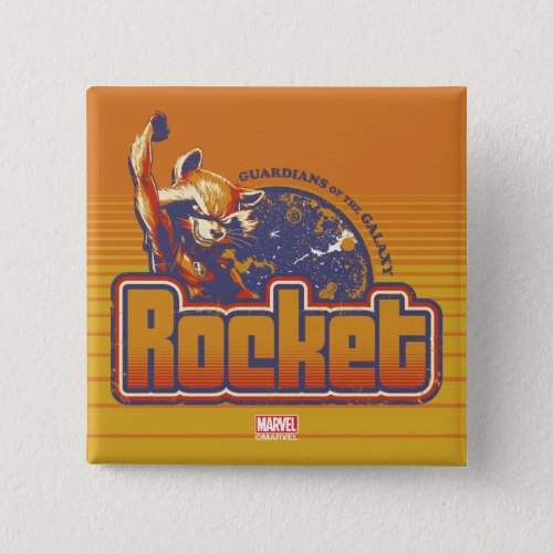 Guardians of the Galaxy  Rocket Character Badge Button