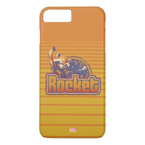 Guardians of the Galaxy  Rocket Character Badge iPhone 8 Plus7 Plus Case