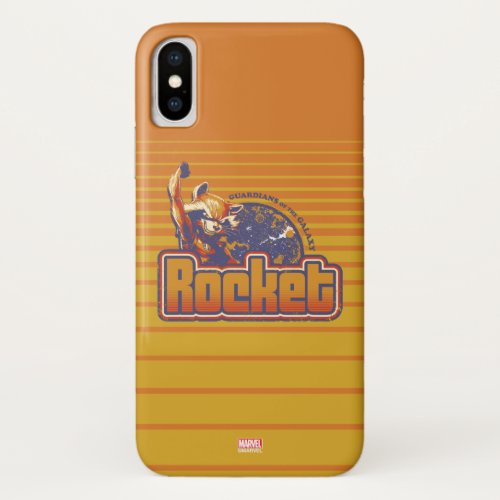 Guardians of the Galaxy  Rocket Character Badge iPhone X Case