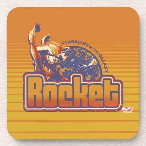 Guardians of the Galaxy  Rocket Character Badge Drink Coaster