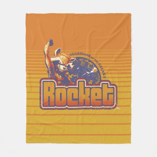 Guardians of the Galaxy  Rocket Character Badge Fleece Blanket