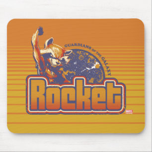 Guardians of the Galaxy Rocket Character Badge Mouse Pad